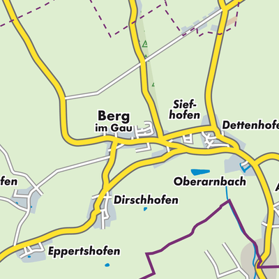 Übersichtsplan Berg im Gau