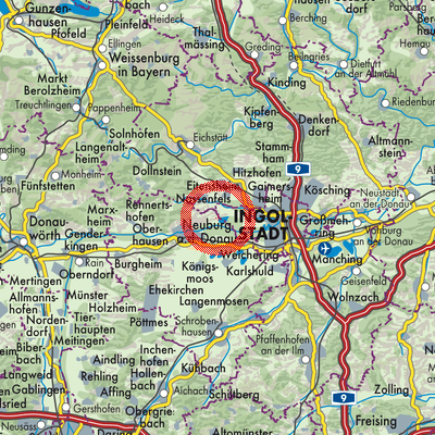 Landkarte Bergheim