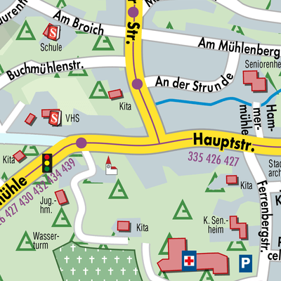 Stadtplan Bergisch Gladbach