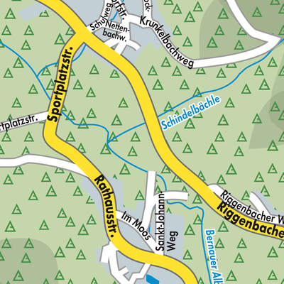 Stadtplan Bernau im Schwarzwald
