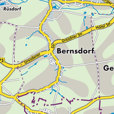 Übersichtsplan Bernsdorf