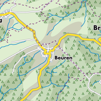 Übersichtsplan Beuren