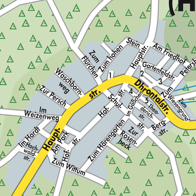 Stadtplan Beuren (Hochwald)