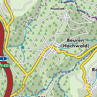 Übersichtsplan Beuren (Hochwald)