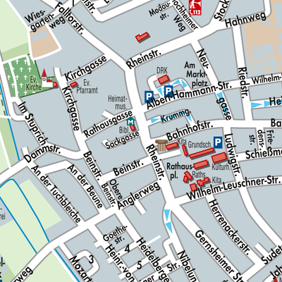 Stadtplan Biebesheim am Rhein