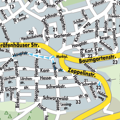 Stadtplan Birkenfeld