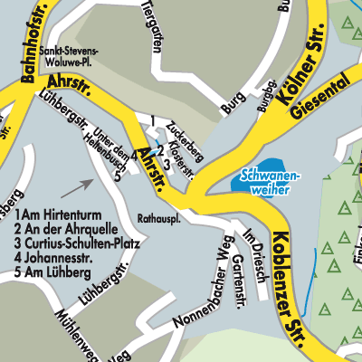 Stadtplan Blankenheim