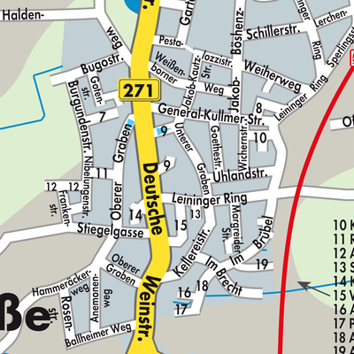 Stadtplan Bockenheim an der Weinstraße
