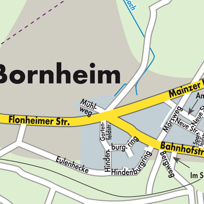 Stadtplan Bornheim