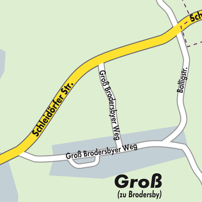Stadtplan Brodersby-Goltoft