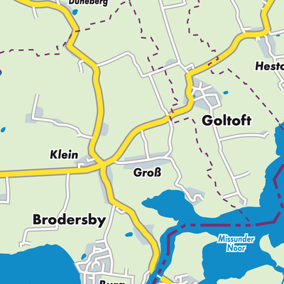 Übersichtsplan Brodersby-Goltoft
