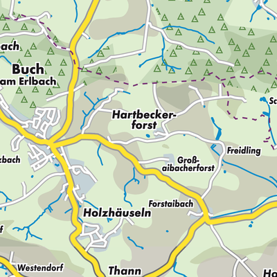 Übersichtsplan Buch am Erlbach