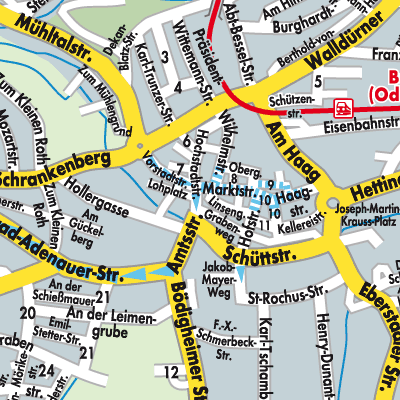 Stadtplan Buchen (Odenwald)