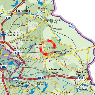 Landkarte Buckow