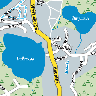 Stadtplan Buckow