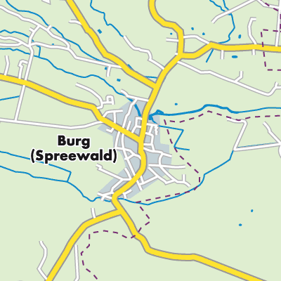 Übersichtsplan Burg (Spreewald)