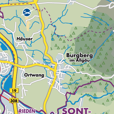 Übersichtsplan Burgberg im Allgäu