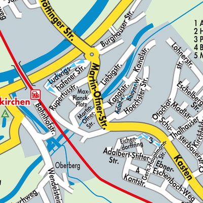 Stadtplan Burgkirchen an der Alz