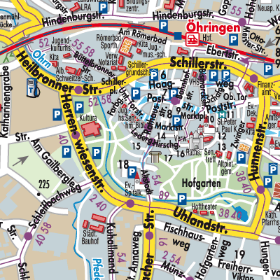 Stadtplan Öhringen