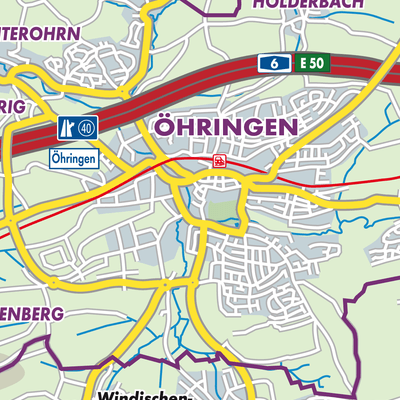 Übersichtsplan Öhringen