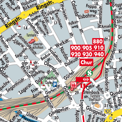 Stadtplan Chur