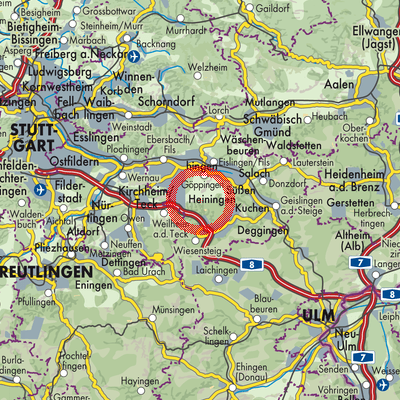 Landkarte Dürnau