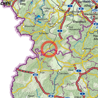 Landkarte Dahlem
