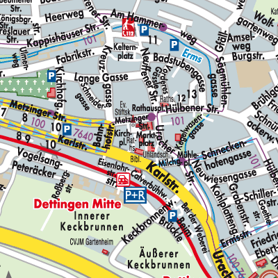 Stadtplan Dettingen an der Erms