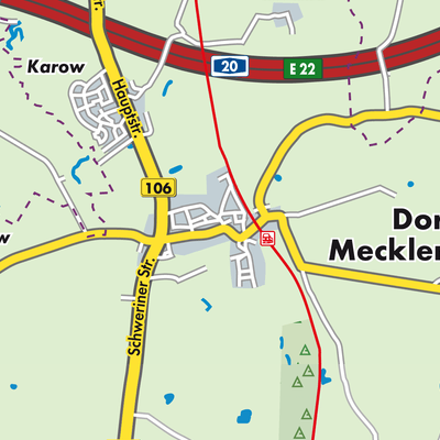 Übersichtsplan Dorf Mecklenburg
