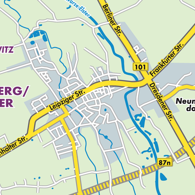 Übersichtsplan Herzberg (Elster)