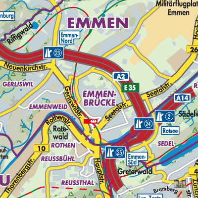 Übersichtsplan Emmen