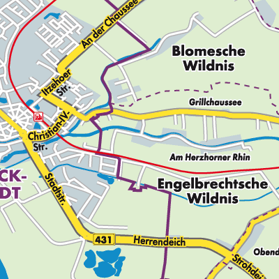Übersichtsplan Engelbrechtsche Wildnis