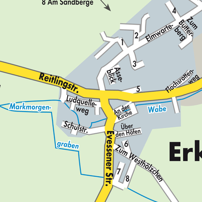Stadtplan Erkerode