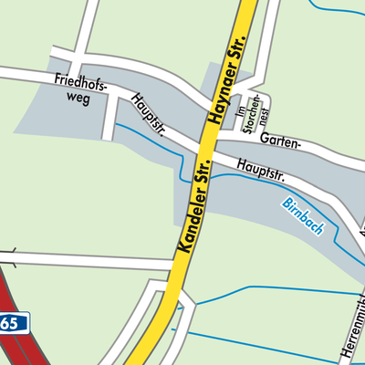 Stadtplan Erlenbach bei Kandel