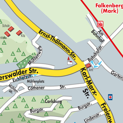 Stadtplan Falkenberg