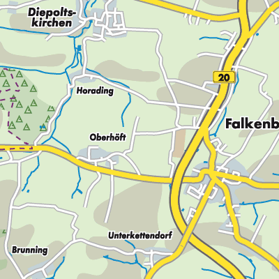 Übersichtsplan Falkenberg