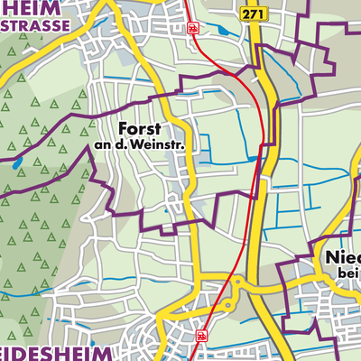 Übersichtsplan Forst an der Weinstraße
