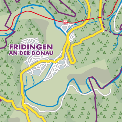 Übersichtsplan Fridingen an der Donau