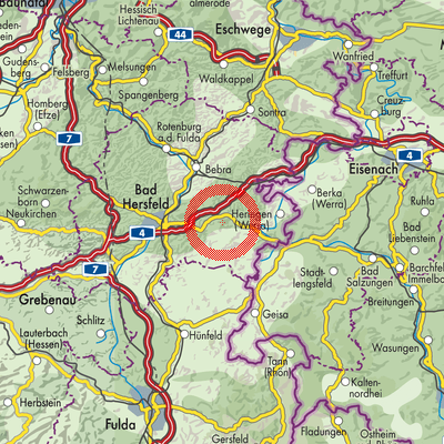 Landkarte Friedewald