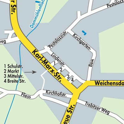Stadtplan Friedland