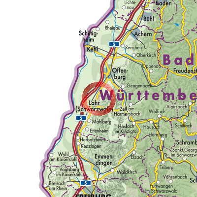Landkarte Friesenheim