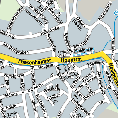 Stadtplan Friesenheim