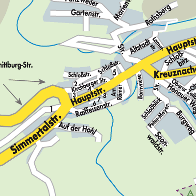 Stadtplan Gemünden