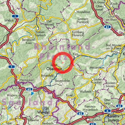 Landkarte Gerach