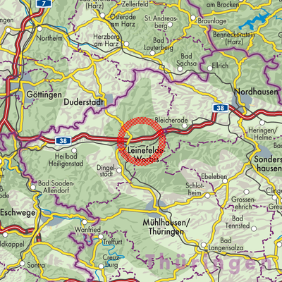 Landkarte Gernrode