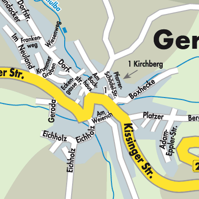 Stadtplan Geroda