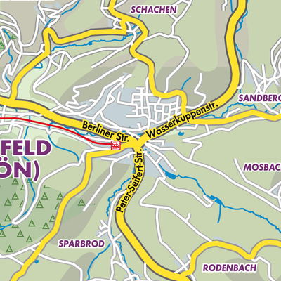 Übersichtsplan Gersfeld (Rhön)