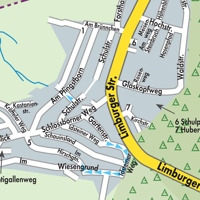Stadtplan Glashütten
