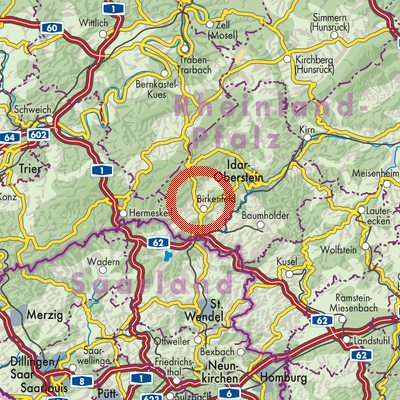 Landkarte Gollenberg