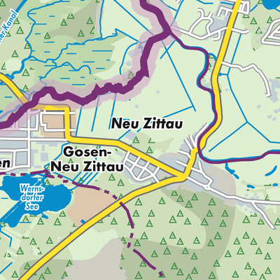 Übersichtsplan Gosen-Neu Zittau